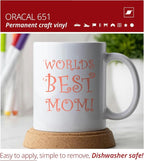 ORACAL 651 Gloss Coral Permanent Vinyl Tape Roll – Premium Adhesive Film - Image 3