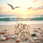20 Pcs Natural Driftwood Pieces Branch Slices Craft Sticks Beach Decor - Image 6