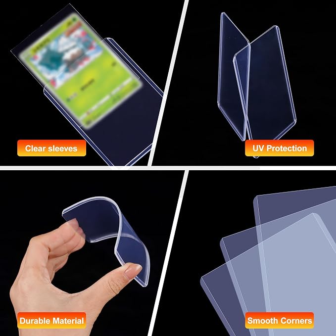 400 Card Sleeves, Hard Plastic Card Protectors - Image 4
