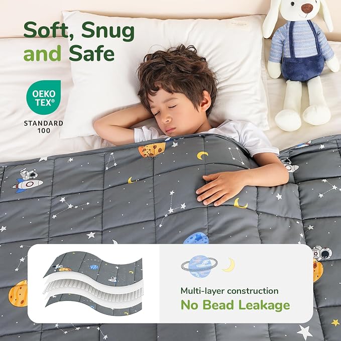 Sivio Weighted Blanket 3lbs, Small Cooling Heavy Blankets, Soft Breathable - Image 3