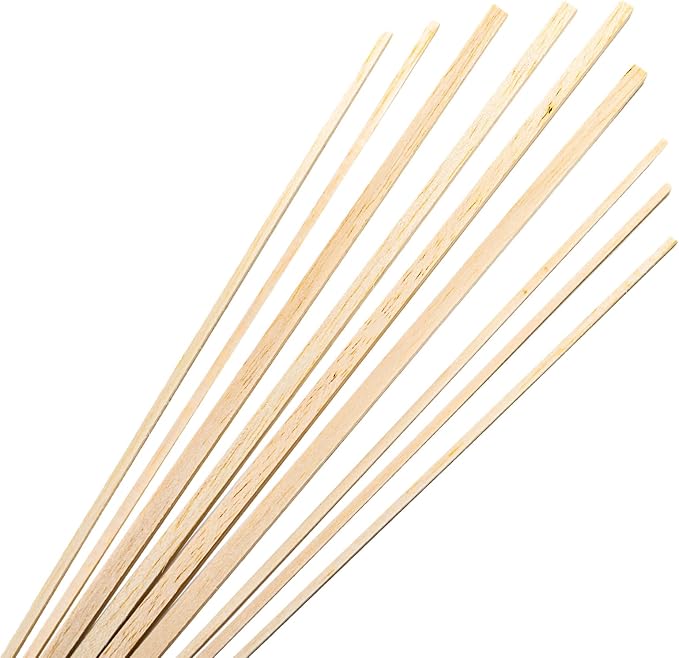 Okllen 150 Pieces Balsa Wood Sticks, Square Unfinished Balsa Wood Sheets Set - Image 5