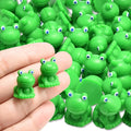 CooBigo 25 Pack Mini Green Frogs Sculpture, Fairy Wild Garden Supplies by CooBigo