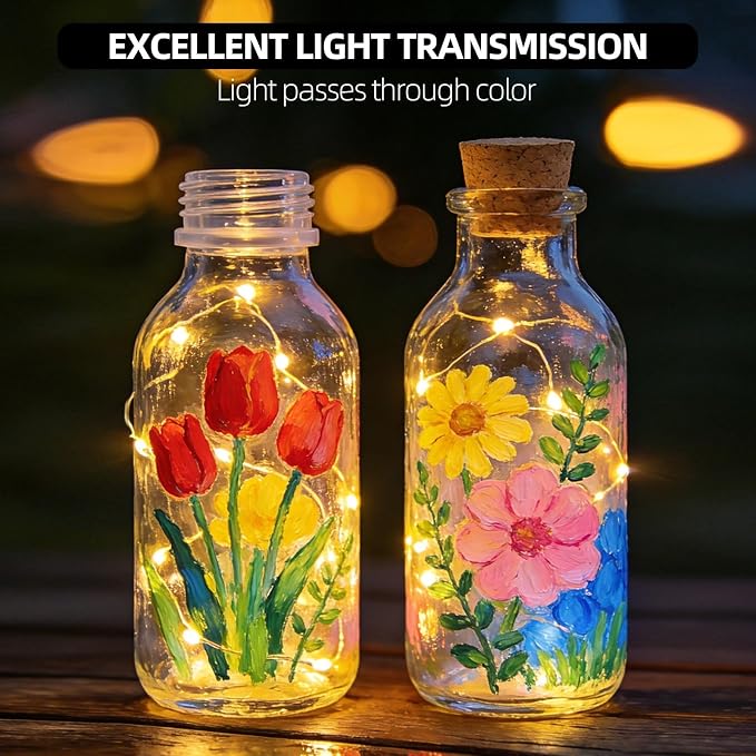 Colorful Stain Glass Paint Set - Image 2