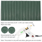 Olive Green Wax Seal Sticks 26pcs, Andotopee Glue Gun Wax Seal Sticks - Image 4