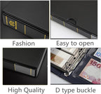 MUDOR Stamp Binder with Slipcase, Empty Stamp Collecting Albums, Stamp Stockbook - Image 3