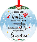 WaaHome Grandma Christmas Ornaments Gifts from Granddaughter Grandchildren by WaaHome