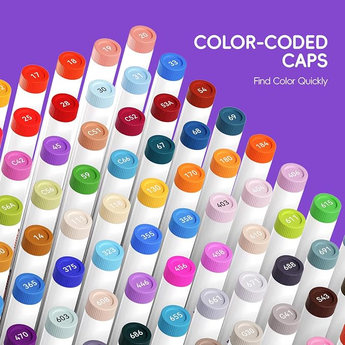 Arrtx 150 Colors Markers Paint Pens, Acrylic Paint Pens - Image 6