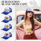 Vabean 24 Pack Sublimation Blank Cap Trucker Mesh Cap Unisex Plain Blank - Image 6