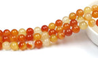 MJDCB 7A Round Natural Red Carnelian Gemstone Beads Stone Loose Beads - Image 3