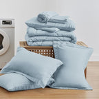 Love's cabin Full Comforter Set Light Blue, 7 Pieces Full Bed in a Bag - Image 6