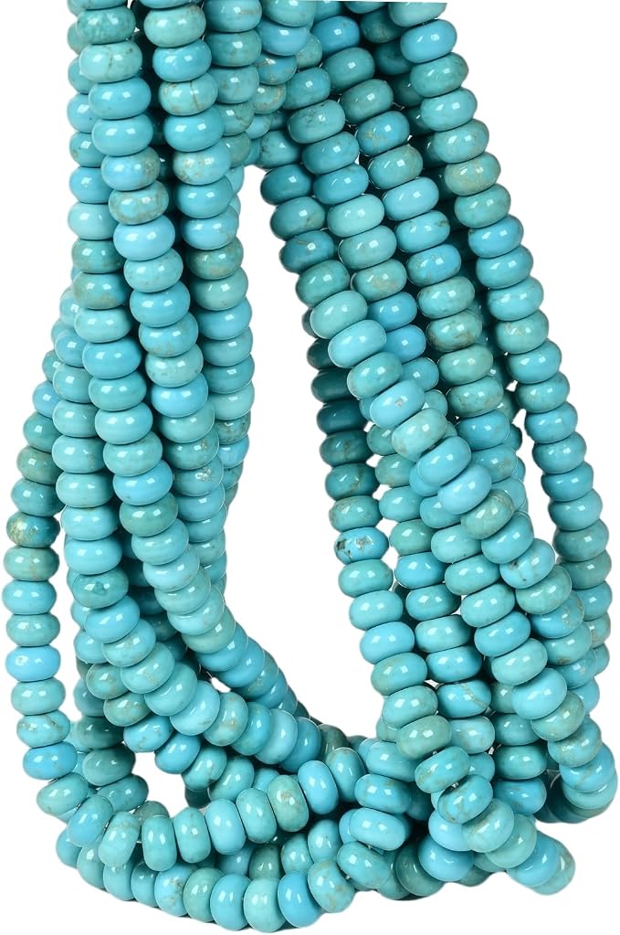 ICAI Beads Natural 5x8mm Rondelle Beads, Abacus Disk Stone Spacer Beads – Loose by CAI+YI+MING