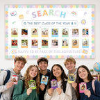 Photo Display Bulletin Board Kit Welcome Back to School Search Pastel Rainbow - Image 4