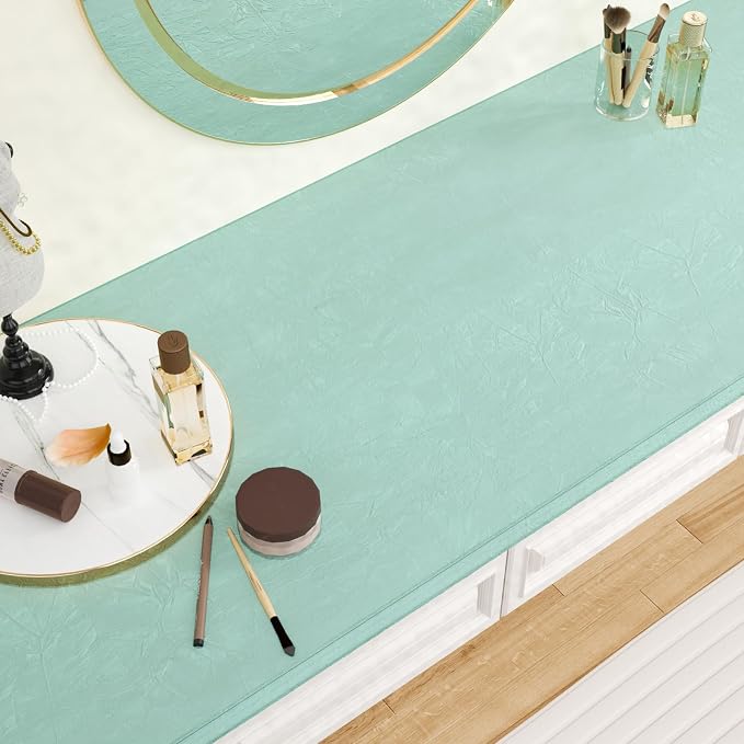 CHIHUT Mint Green Velvet Drawer Liner Roll - Image 4