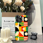 ZHEGAILIAN Case for iPhone 16 Pro Max, Geometric Colors Durable Shockproof - Image 7