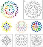 Augshy 56 Pack Mandala Stencils - Image 3