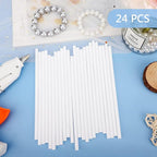 White Hot Glue Sticks, All Temperature Adhesive EVA Glue Sticks - Image 7