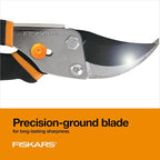Fiskars Bypass Pruning Shears, 5/8" Cut Capacity Gardening Scissors, - Image 4