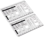 Culinary Ruler Mini Cutting Reference Template Cooking Measurement | Acrylic by UPTTHOW
