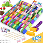 254 Pcs Air Dry Clay 160 Colors Modeling Model Magic Clay - Image 2