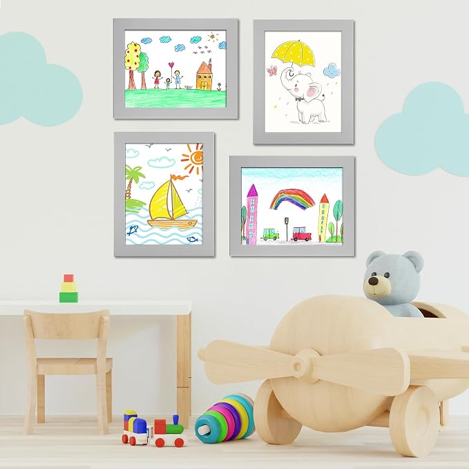 Kids Art Frames, 8.5x11 Front Opening Kids Artwork Frames Changeable, Holds 50 - Image 4