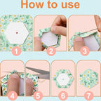 200 PCS 2" Paper Piecing for Quilting DIY Patchwork Sewing Crafts for DIY - Image 8