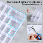 2 Pack 36 Grids Clear Plastic Organizer Box - Image 6