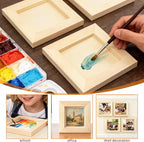 FSWCCK 5 Pack 4 x 4 inch Wood Panel Boards, Unfinished Wood Canvas Panels - Image 7