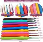 Aeelike Crochet Kit Multi Size Crochet Hooks Set 0.6mm-6mm, Full Crochet Kit - Image 4