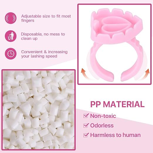 Pretty memory 150 Pcs Glue Rings - Image 4