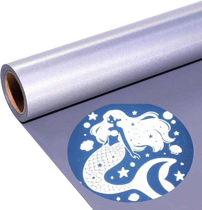 Reflective Vinyl Heat Transfer Vinyl Rolls Grey 12in x 6ft Reflective Iron on by LUKGELYAMOFFICIAL
