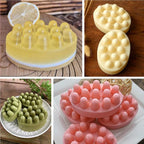 2 Pcs Massage Mold, SJ 4 Cavity Silicone Massage Bar Soap Mold, Food Grade - Image 8