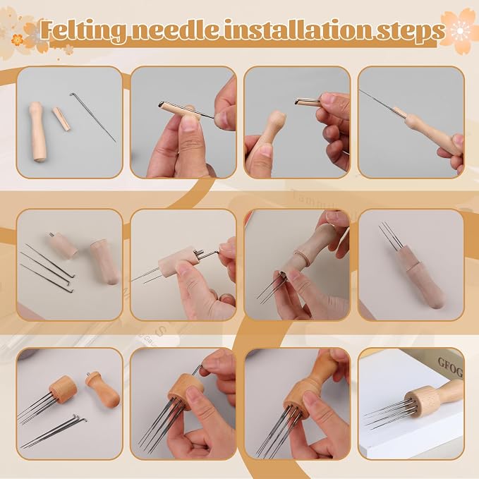 Needle Felting Needles, Needle Felting Supplies, 75 Wool Felting Needles - Image 5