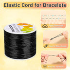 PAXCOO 1.4 MM Elastic String for Bracelets, Stretch Magic Elastic String Bead - Image 2