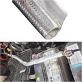 19mm - 3/4" Self-wrap Aluminum Heat Shield Sleeve Thermal Reflective Side Entry by BSTFLEX