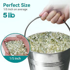 5 lbs Jade Pebbles for Indoor Plants, 1/5 Inch Succulent and Cactus Pebbles - Image 2