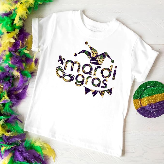 HTVSTD Mardi Gras Heat Transfer Vinyl 10Sheet 12×10in Iron on Vinyl | - Image 6