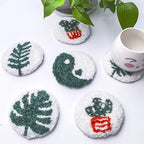 Avtytsda 6PCS Punch Needle Coaster Kit, Easy Punch Needle DIY Embroidery Set - Image 3