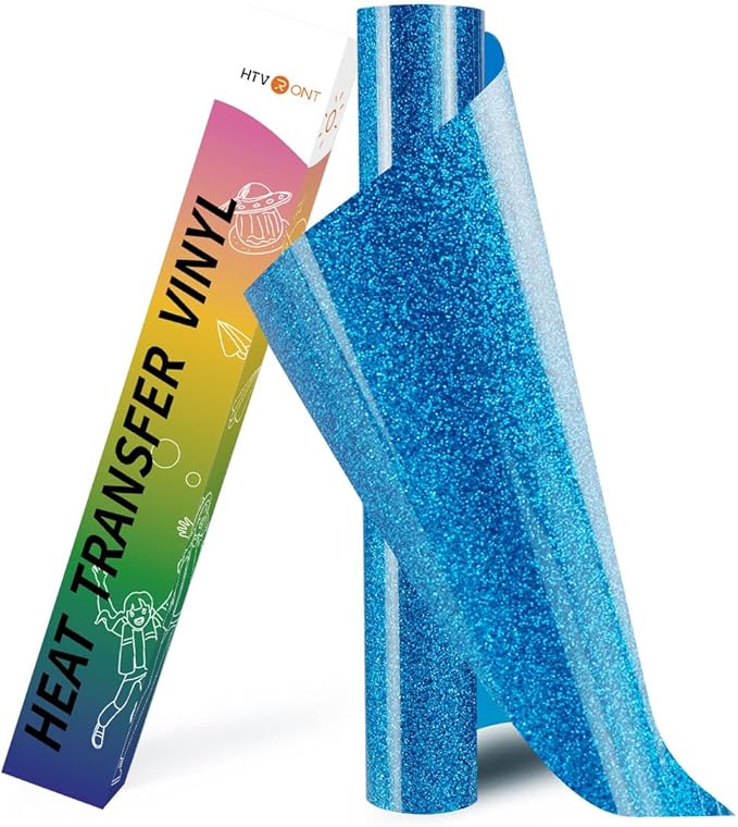 HTVRONT Glitter HTV Heat Transfer Vinyl Roll by HTVRONT