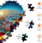 Jigsaw Puzzles for Adults 1000 Pieces, Love Pebbles Beach Puzzle, Impossible - Image 5