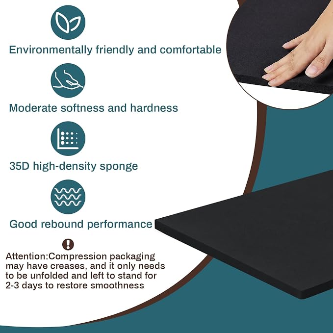 Frienda 1 Pack 118" x 60" x 0.5"Upholstery High Density Craft Sheets Cushion - Image 3