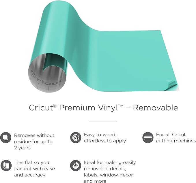 Cricut Removable Vinyl, Mint - Image 3