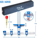 King&Charles Cabinet Hardware Jig & Automatic Center Punch Set. | Avoid Jitter - Image 2