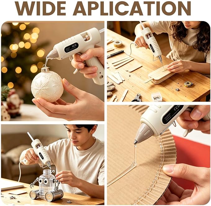 ADHES Mini Hot Glue Gun Kit, 40W High Temp Glue Gun - Image 8