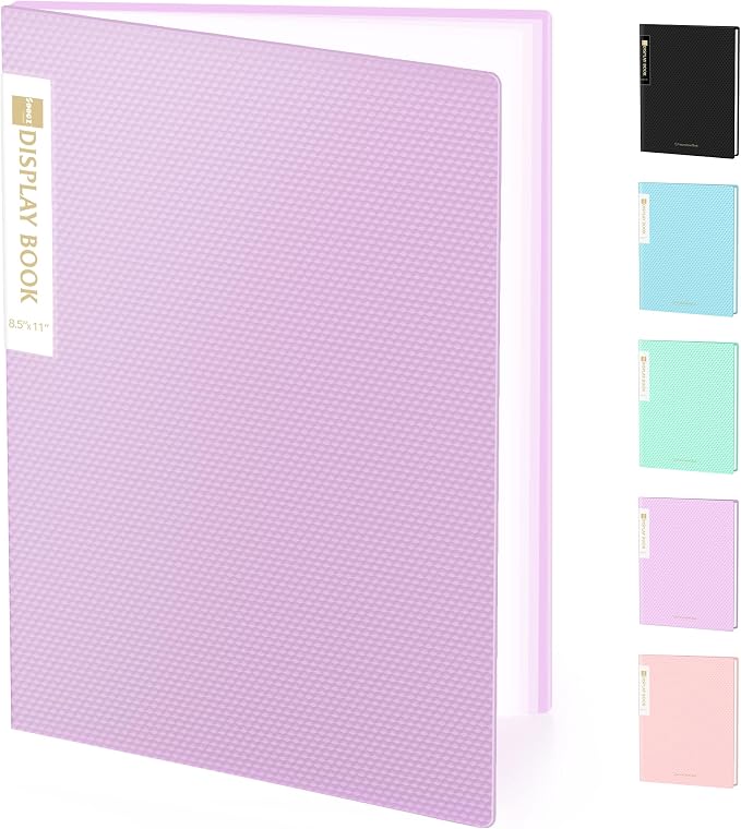 Sooez Binder with Plastic Sleeves 30-Pocket, Displays 60 Pages, 8.5x11 by Sooez