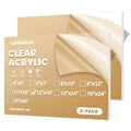 2 Pack 12x16 1/8" Clear Plexiglass Sheets by Langaelex