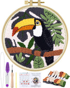 ERKOON Punch Needle Kit for Beginners Adults, DIY Easy Animals Embroidery Set by ERKOON
