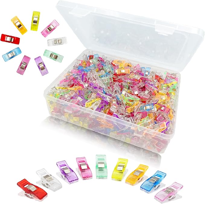 500 Pcs Multipurpose Quilting Clips Premium Sewing Clips by KOLUPA
