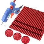 Wax Seal Kits, Flame Red Sealing Wax Sticks, HOSEALING Glue Gun and Wax Seal by HOSEALING