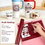 Gatichetta Maroon Vinyl Burgundy Self Adhesive Vinyl Craft Permanent Vinyl Roll - Image 6
