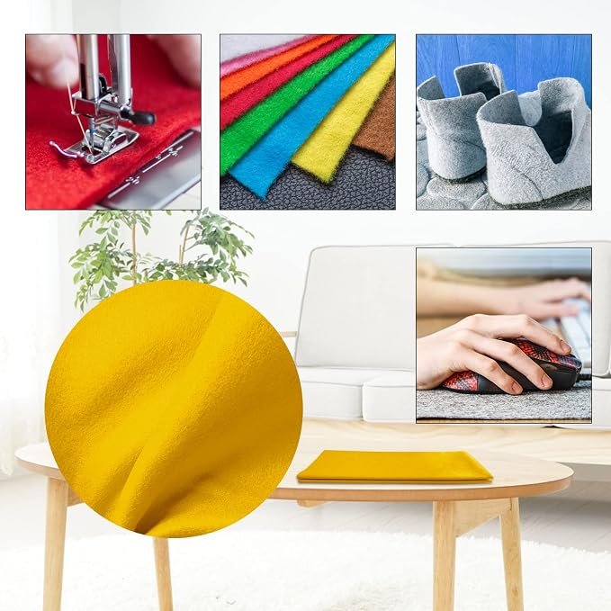 Jtnohx Color Felt, 1 Square Yard Felt Fabric, 1.4mm Thickness Flexible Craft - Image 6